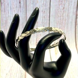 Sterling Silver Bangle Bracelet marked Mexico.